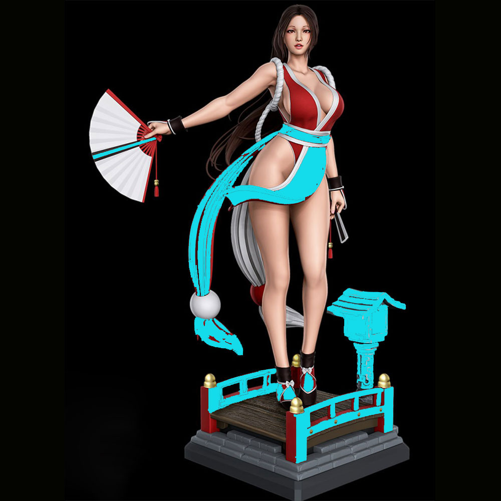 3D Printing Apps - 1/24 Sexy Long-Haired Girl Miniature Resin