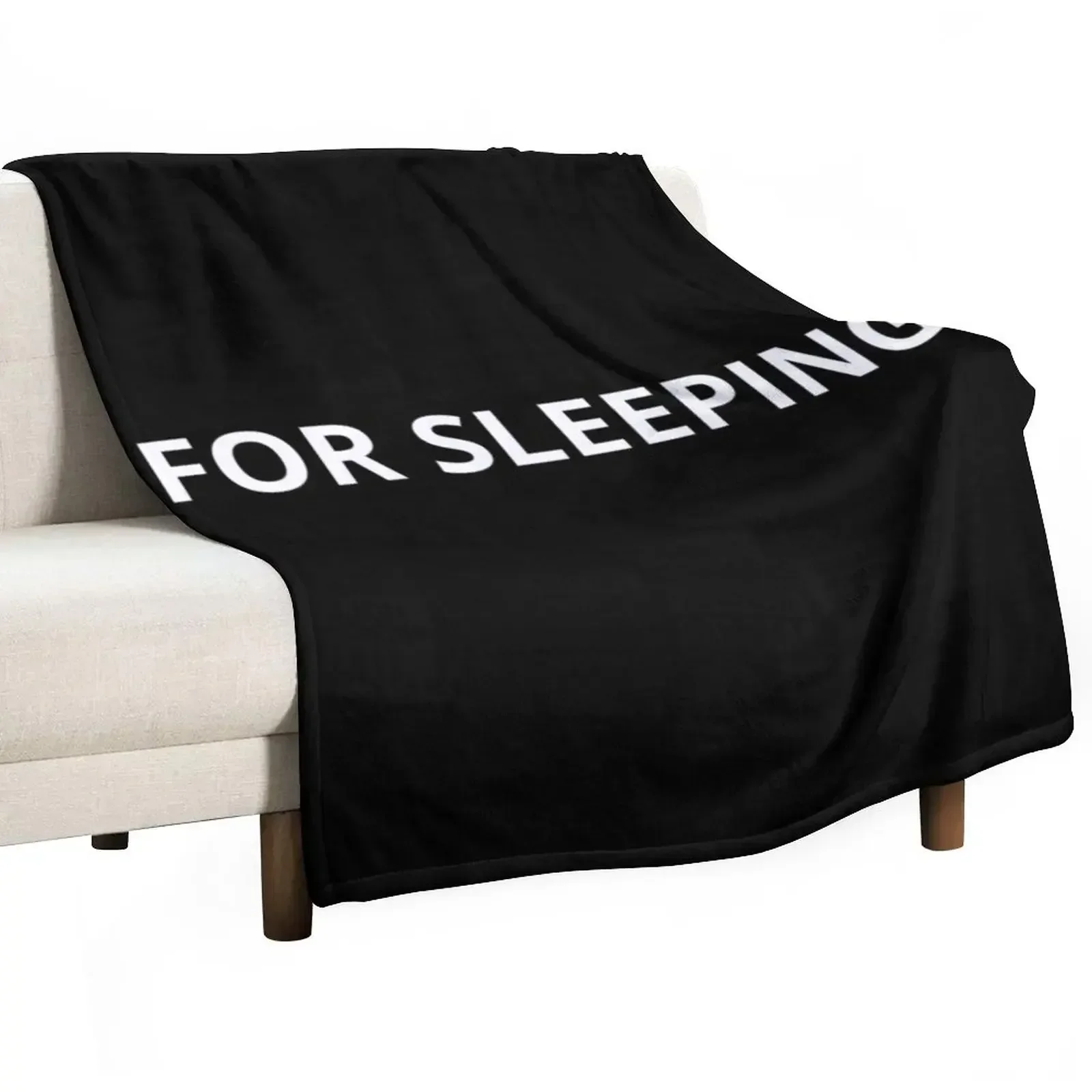 3D Printing Quotation - For Sleeping Quotation Marks White Throw