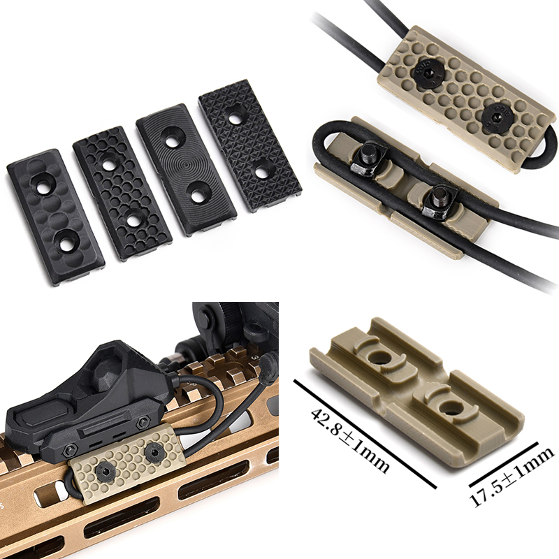 3D Printing Airsoft Parts - Tactical MLOK Rail Flashlight Switching Line