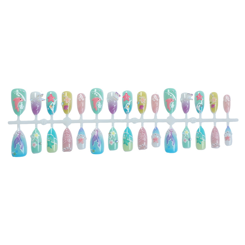 30pcs Summer Press on Nails 3D - 3D Printing Nails review and price