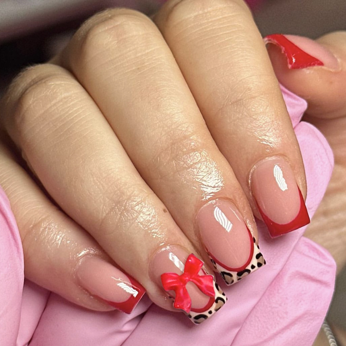 24pcs Red French Style Fake Na - 3D Printing Nails review and price
