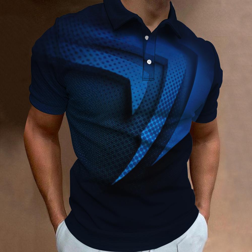 Fashion Polo T-Shirts For Men  - 3D Printing Technology review and price