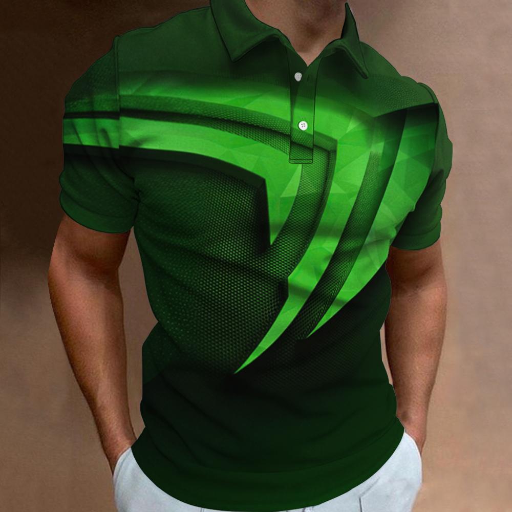 Fashion Polo T-Shirts For Men  - 3D Printing Technology review and price