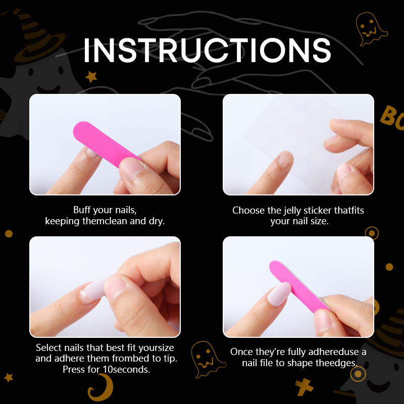 30pcs 2025 Halloween Almond Sh - 3D Printing Nails review and price