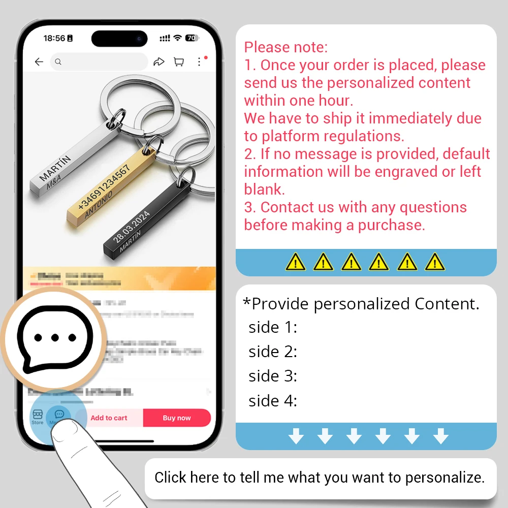Personalized 3D Bar Keychain E - 3D Printing Gold review and price