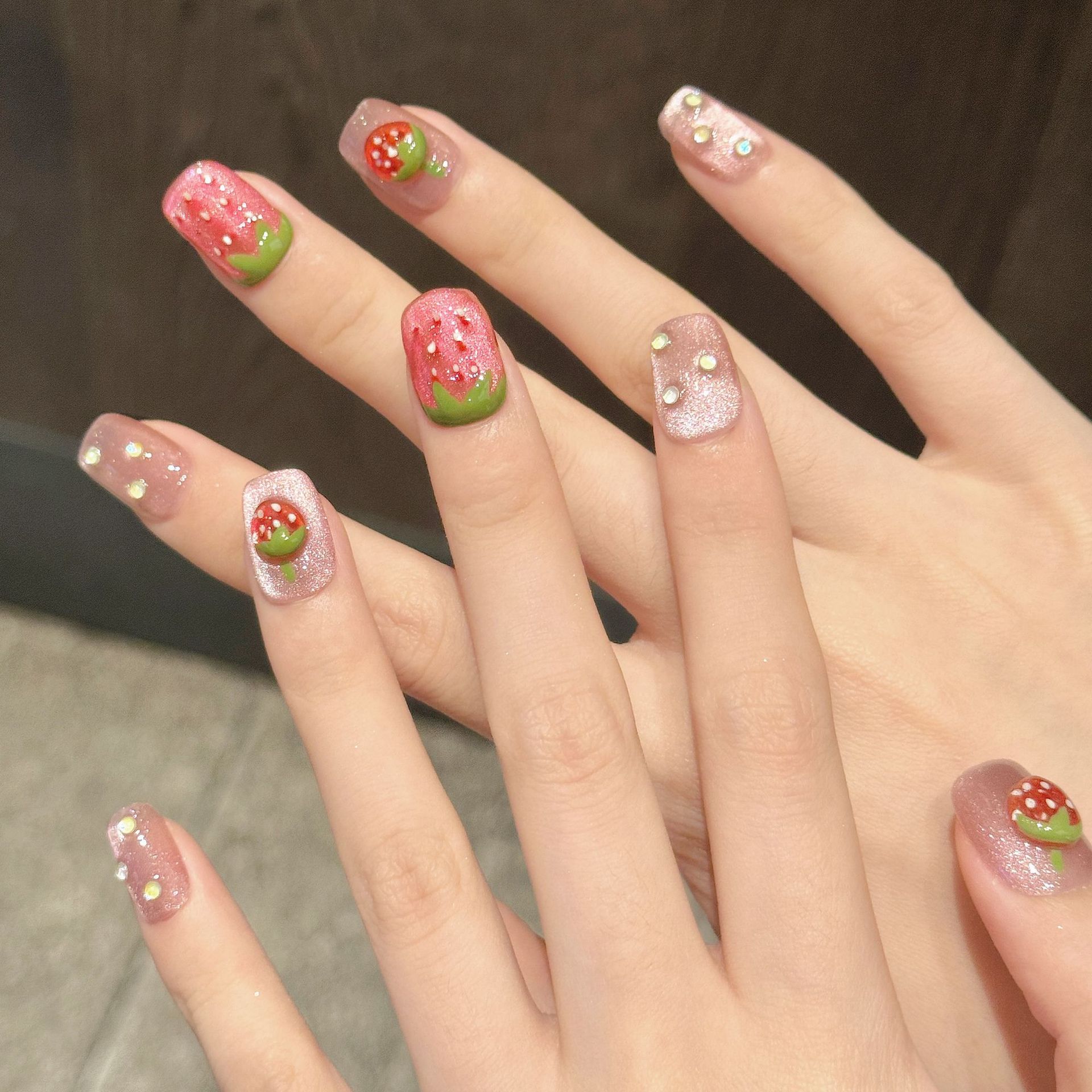 10pcs Handmade Press on Nails  - 3D Printing Nails review and price