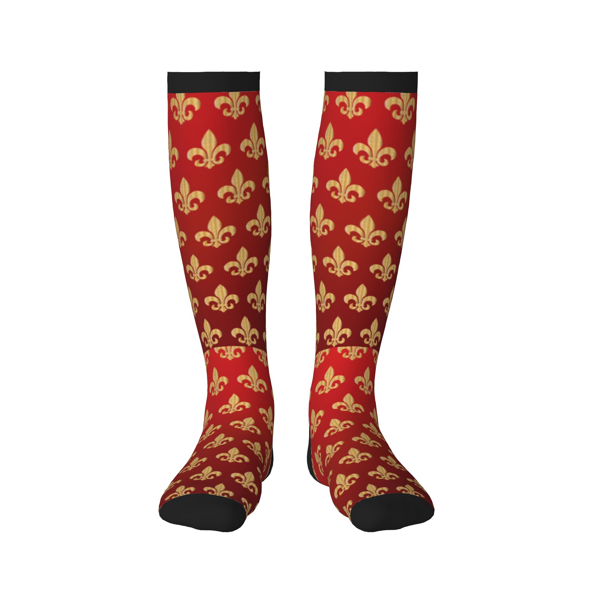 Men's Red and Gold Fleur-De-Ly - 3D Printing Gold review and price