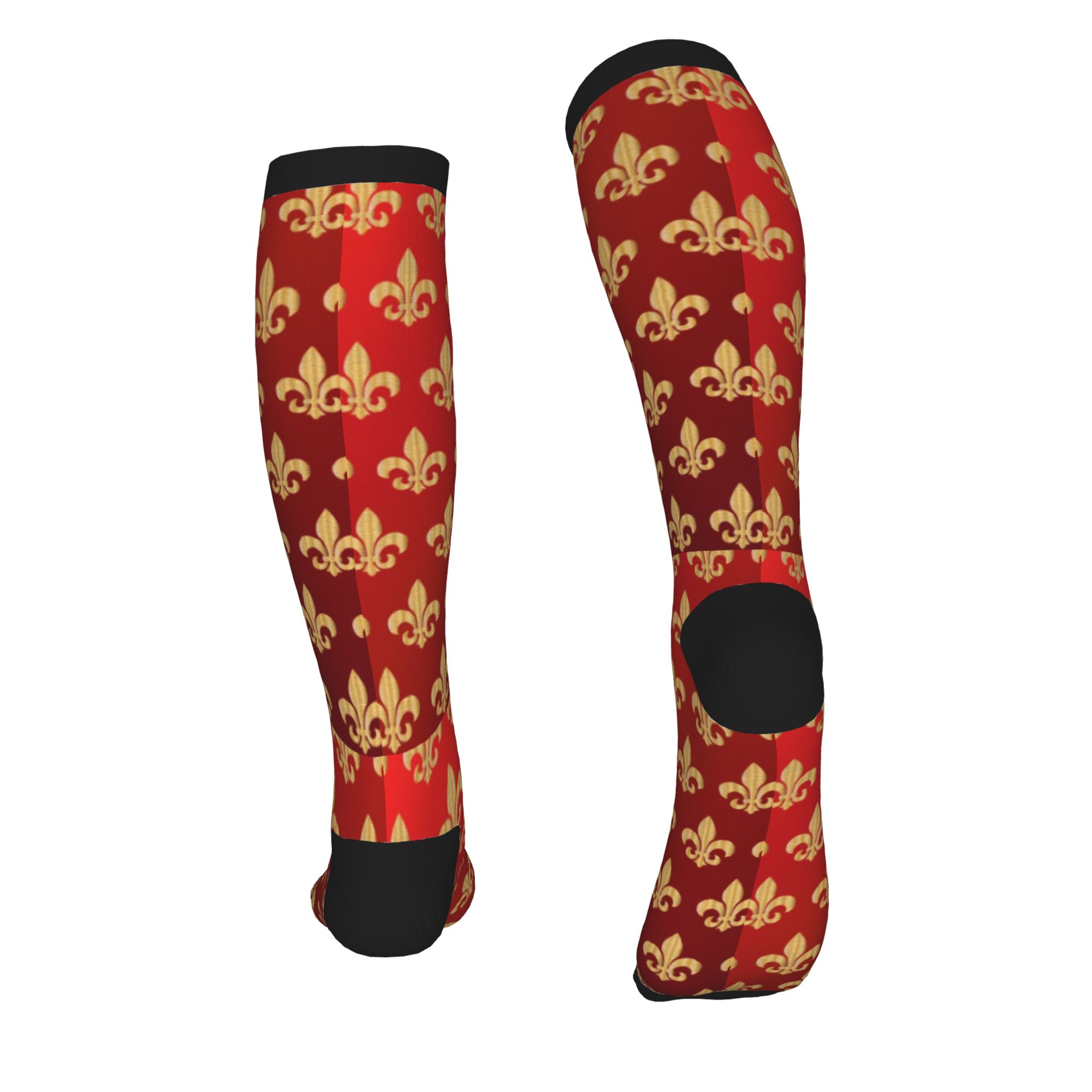 Men's Red and Gold Fleur-De-Ly - 3D Printing Gold review and price