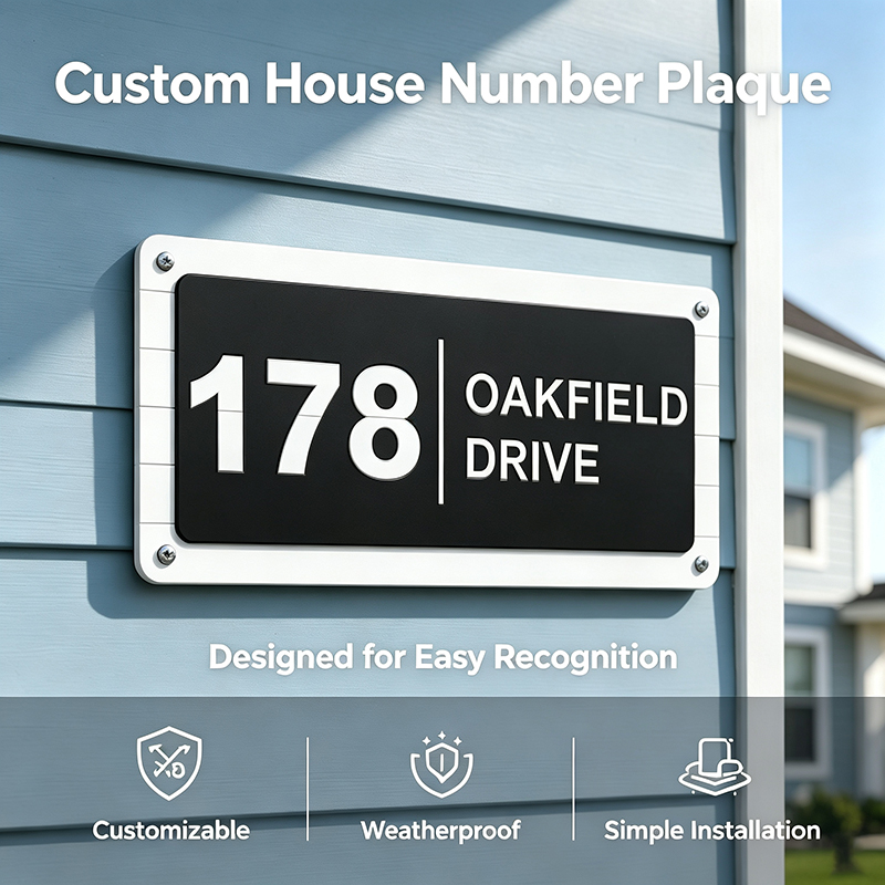 Custom 3D Printed House Number - 3D Printing Pla review and price