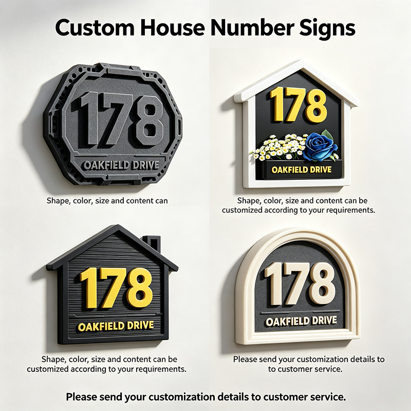 Custom 3D Printed House Number - 3D Printing Pla review and price
