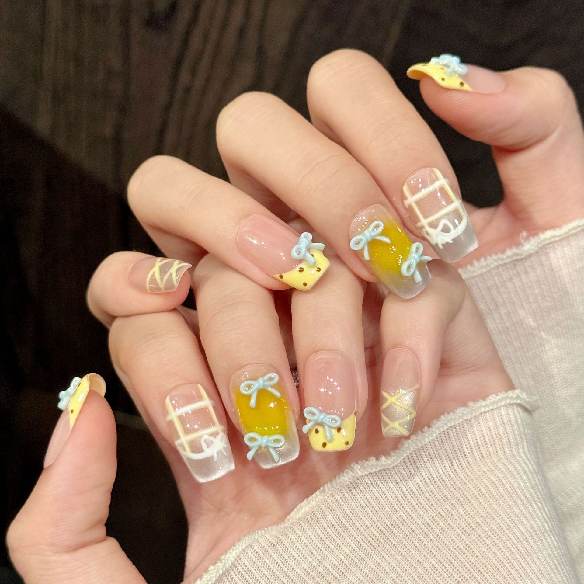 10pcs Handmade Kawaii Cute Gra - 3D Printing Nails review and price