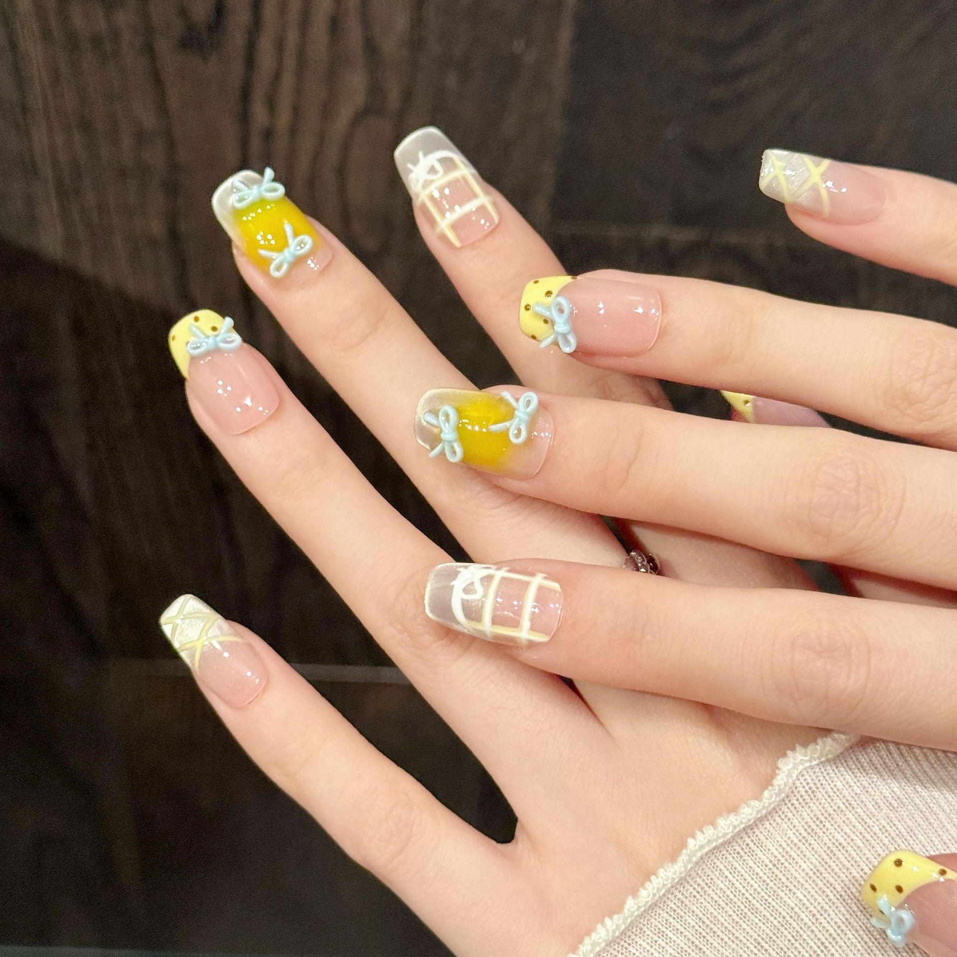 10pcs Handmade Kawaii Cute Gra - 3D Printing Nails review and price