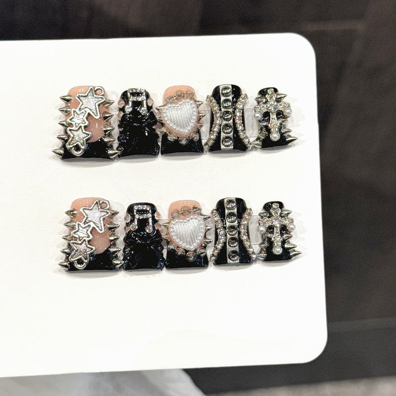 10PCS Y2k Purple Pink Zebra Le - 3D Printing Nails review and price