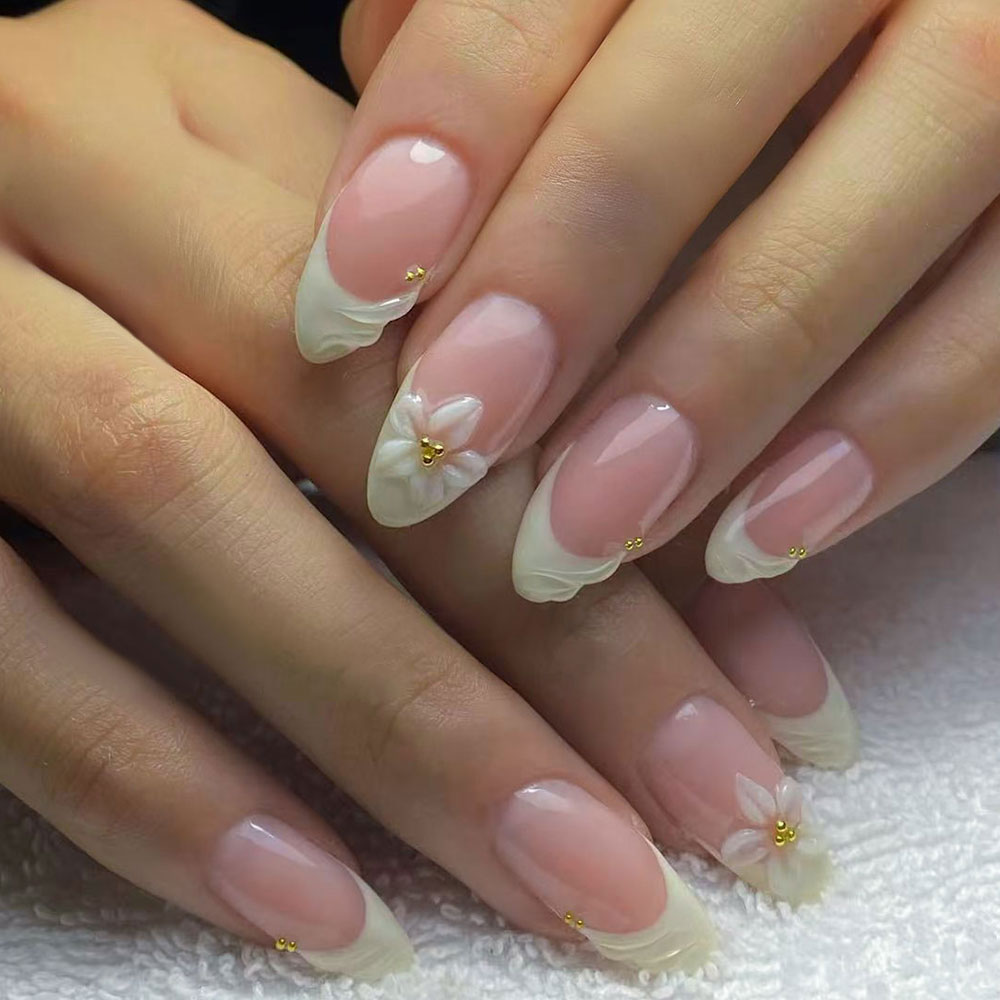 24pcs Almond 3d gel nails Whal - 3D Printing Nails review and price