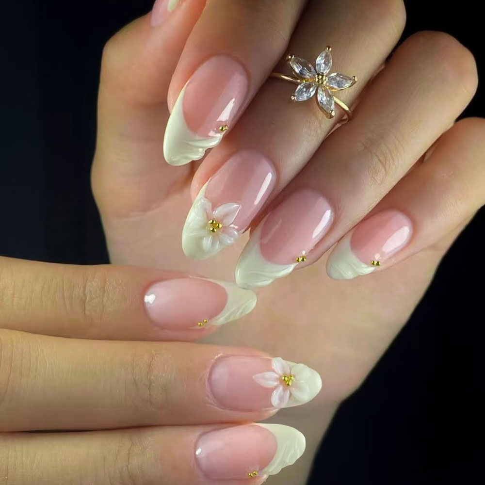 24pcs Almond 3d gel nails Whal - 3D Printing Nails review and price
