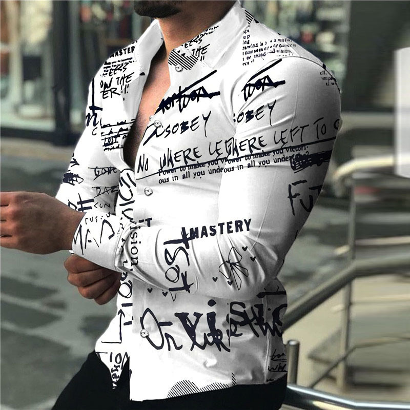 Men's Long-sleeve Shirt with 3 - 3D Printing Design review and price