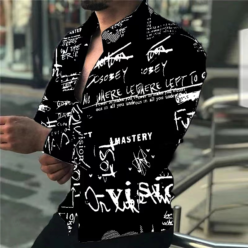 Men's Long-sleeve Shirt with 3 - 3D Printing Design review and price
