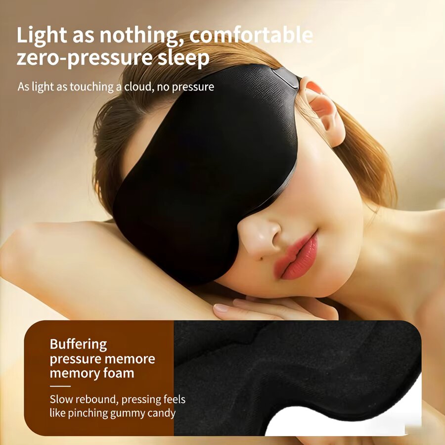 3PCS 3D Memory Foam Sleep Eye  - 3D Printing Mask review and price