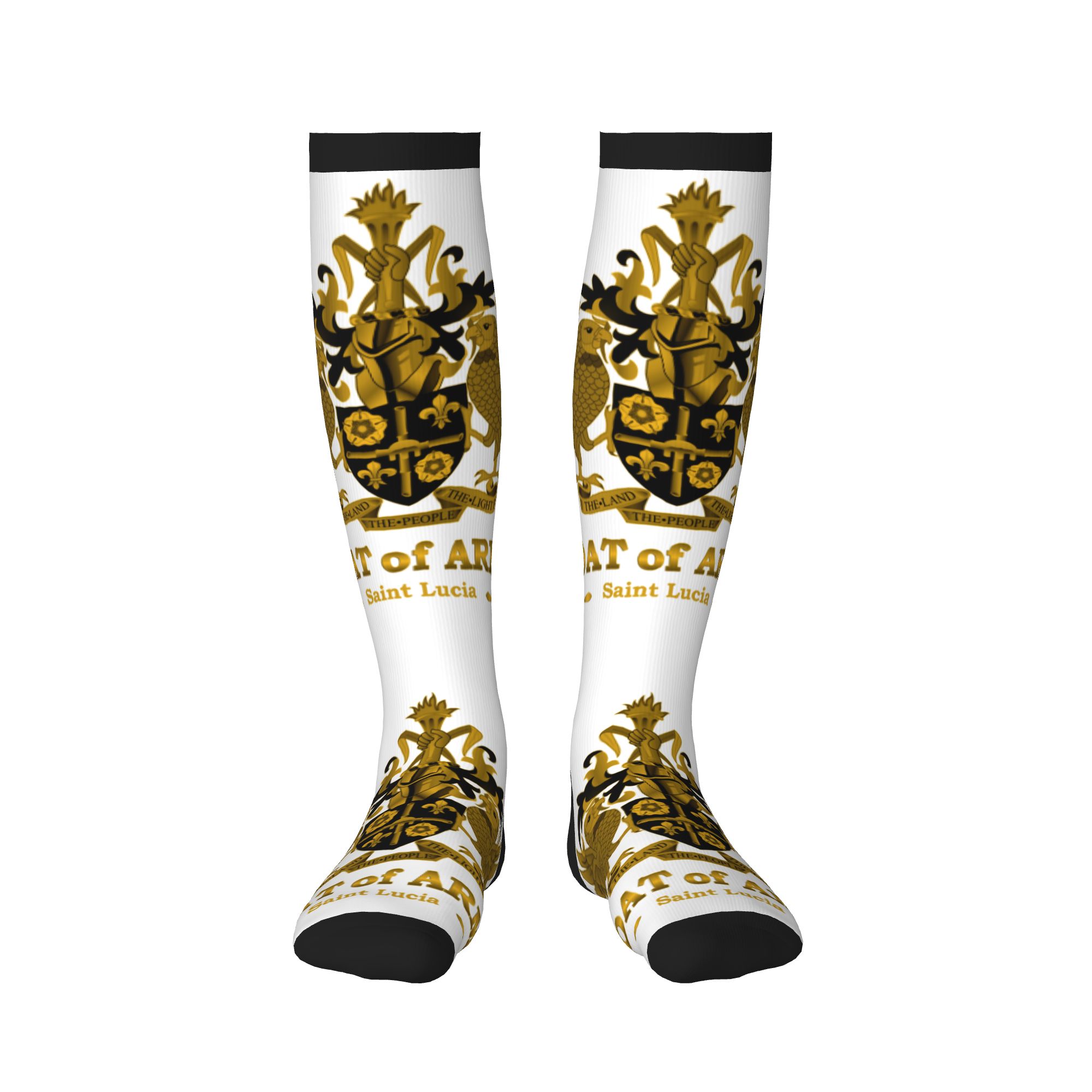 Funny St Lucia Coat of Arms Go - 3D Printing Gold review and price