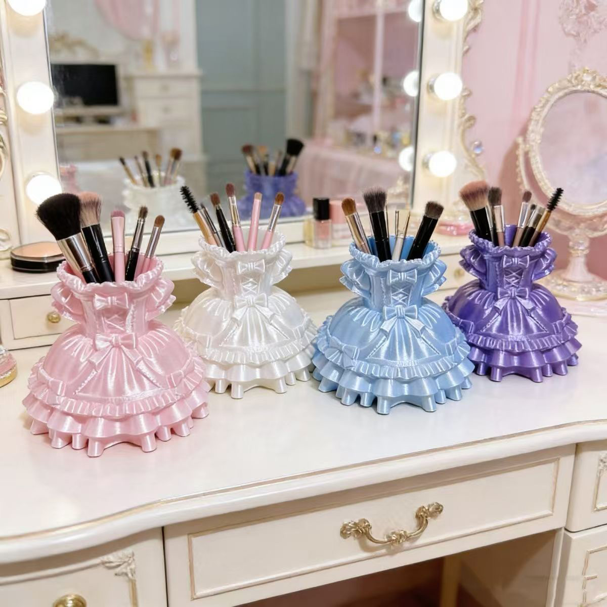 Princess Dress Makeup Brush Ho - 3D Printing Grip review and price