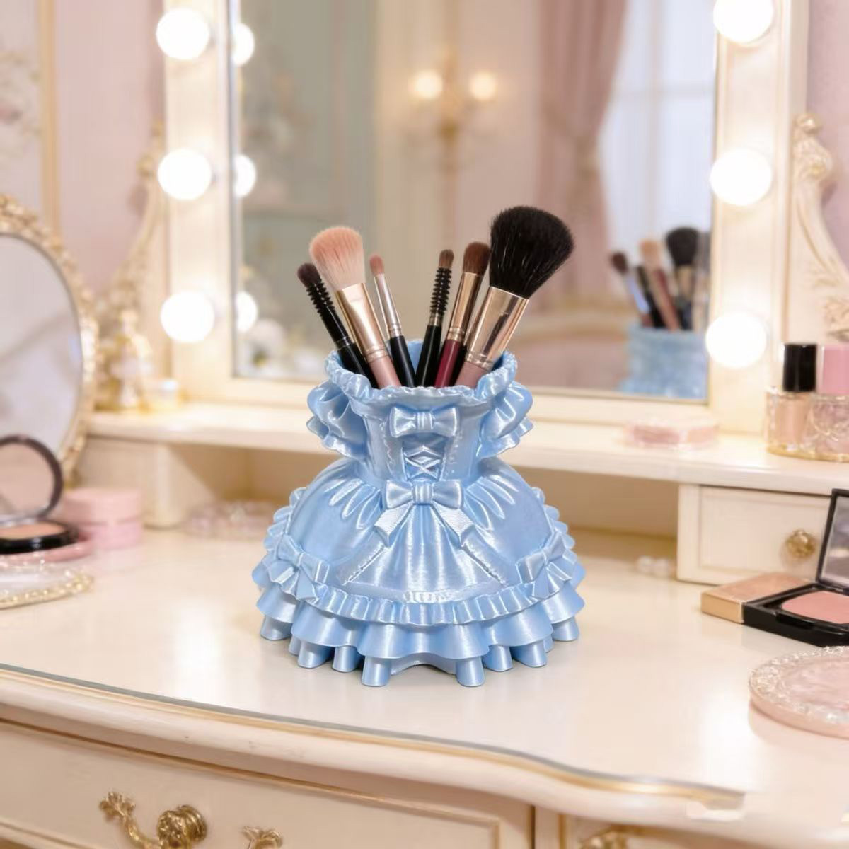Princess Dress Makeup Brush Ho - 3D Printing Grip review and price