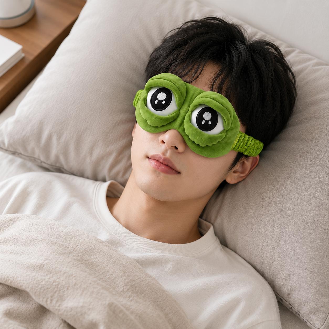 Sleep Eye Mask 3D Cute Frog Fu - 3D Printing Mask review and price