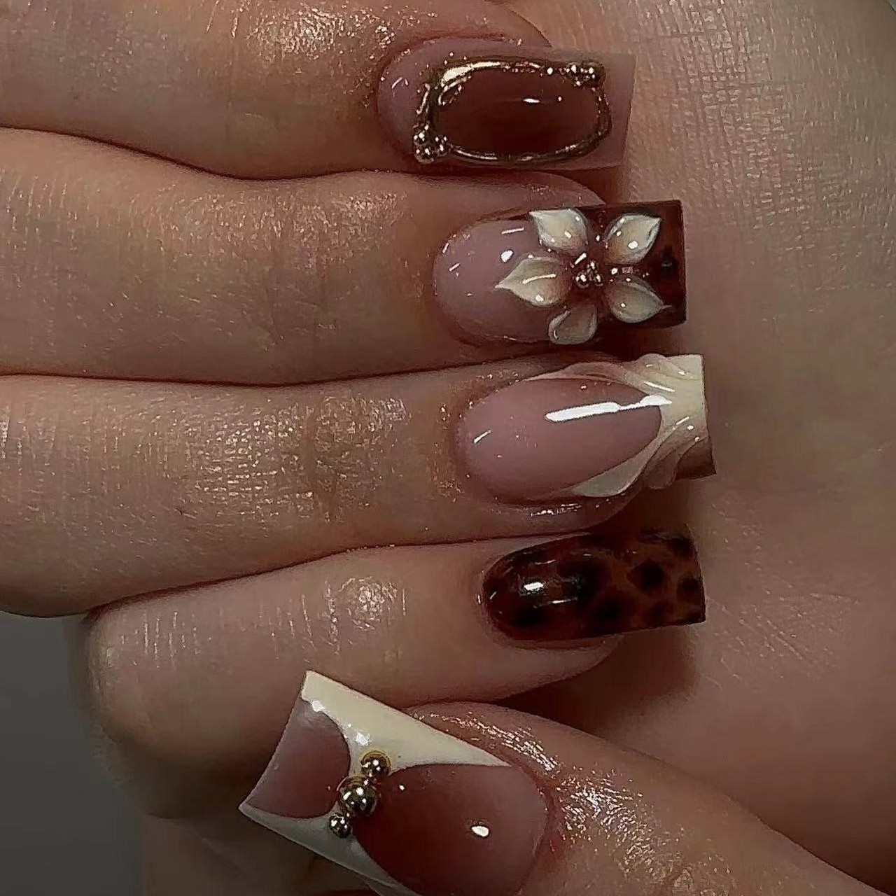Short square fake nails for wo - 3D Printing Nails review and price