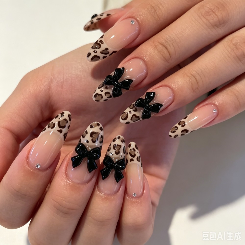 24pcs French Almond Press on N - 3D Printing Nails review and price